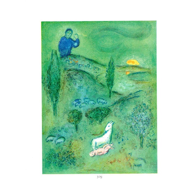 Artist: Marc Chagall Title: Decouverte de Daphins par Lamon Year: 1963 Signed: No Medium: Offset Lithograph Paper Size:...