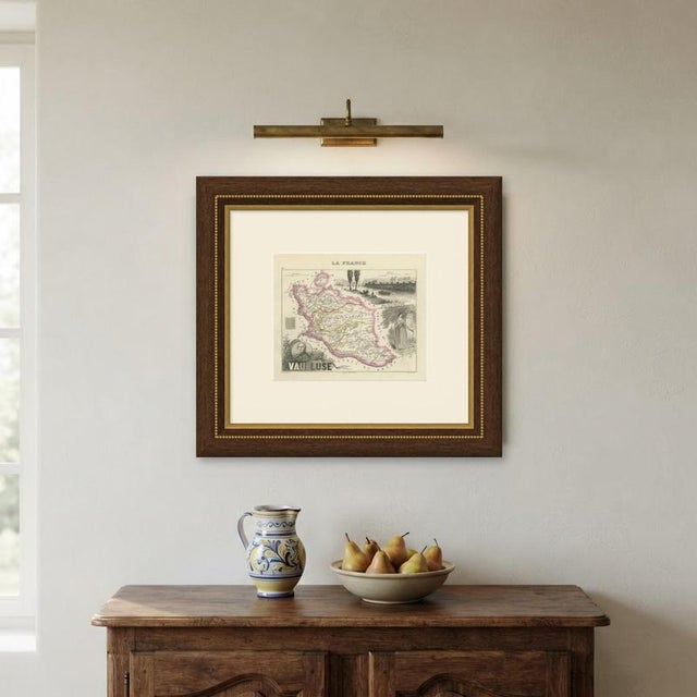 Antique Map of the Vaucluse, Avignon and Petrarchs Laura, 1860 For Sale - Image 10 of 12