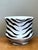Ceramic Vintage Italian Zebra Striped Cache Pot For Sale - Image 7 of 13