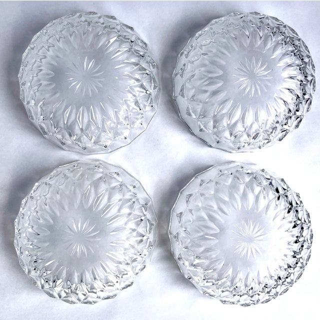 Traditional 1950s Val St Lambert Crystal Dessert Berry Bowls - Set of 4 For Sale - Image 3 of 7