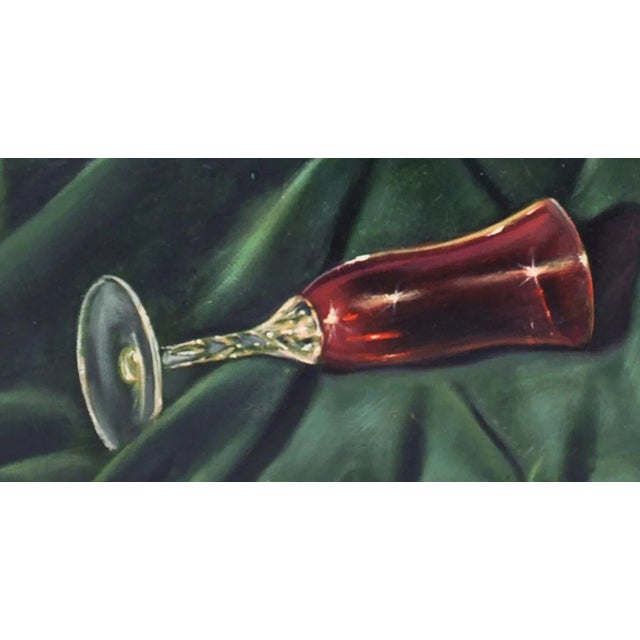 La lente e l'uva, Realist Oil on Canvas For Sale - Image 4 of 6