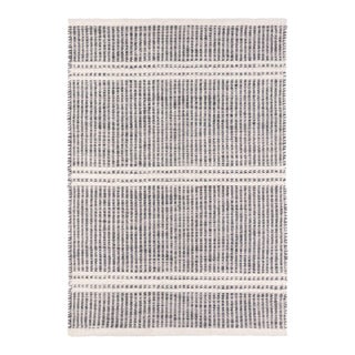 Dash & Albert by Annie Selke Malta Grey Woven Wool Rug, 7' 6" x 9' 6" For Sale