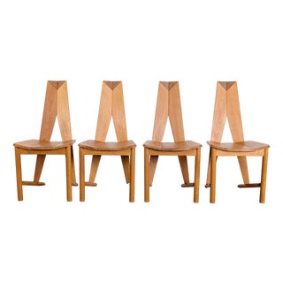 Vintage Beech Chairs by Søren Nissen & Ebbe Gehl, Set of 4 For Sale
