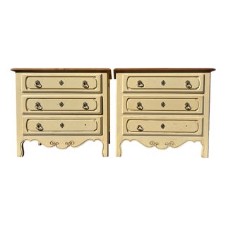 Vintage Ethan Allen Legacy Collection Country French, A Pair For Sale
