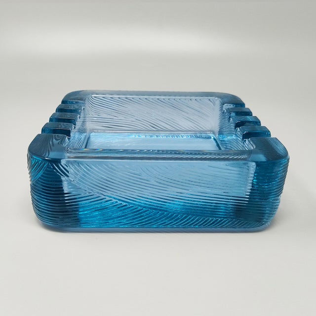1970s Blue Ashtray by Sergio Asti for Arnolfo di Cambio, Italy, 1970s For Sale - Image 5 of 7