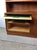 Wood Danish Modern Two Piece Shelving Unit With Adjustable Shelves and Sliding Door Cabinets For Sale - Image 7 of 17
