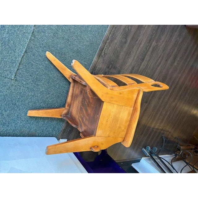 1990s 1990s Cushman Colonial Creations Heart Back Slipper Armchair For Sale - Image 5 of 13