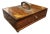 Rare 19th-Century Antique American Mahogany Inlaid Compartment Box For Sale