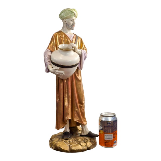 Cairo Water Carrier Figure by James Hadley for Royal Worcester, 1886 For Sale - Image 10 of 11