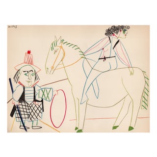 Pablo Picasso, Circus Rider (La cavalière et son valet), Nude, Lithograph, 1954 For Sale