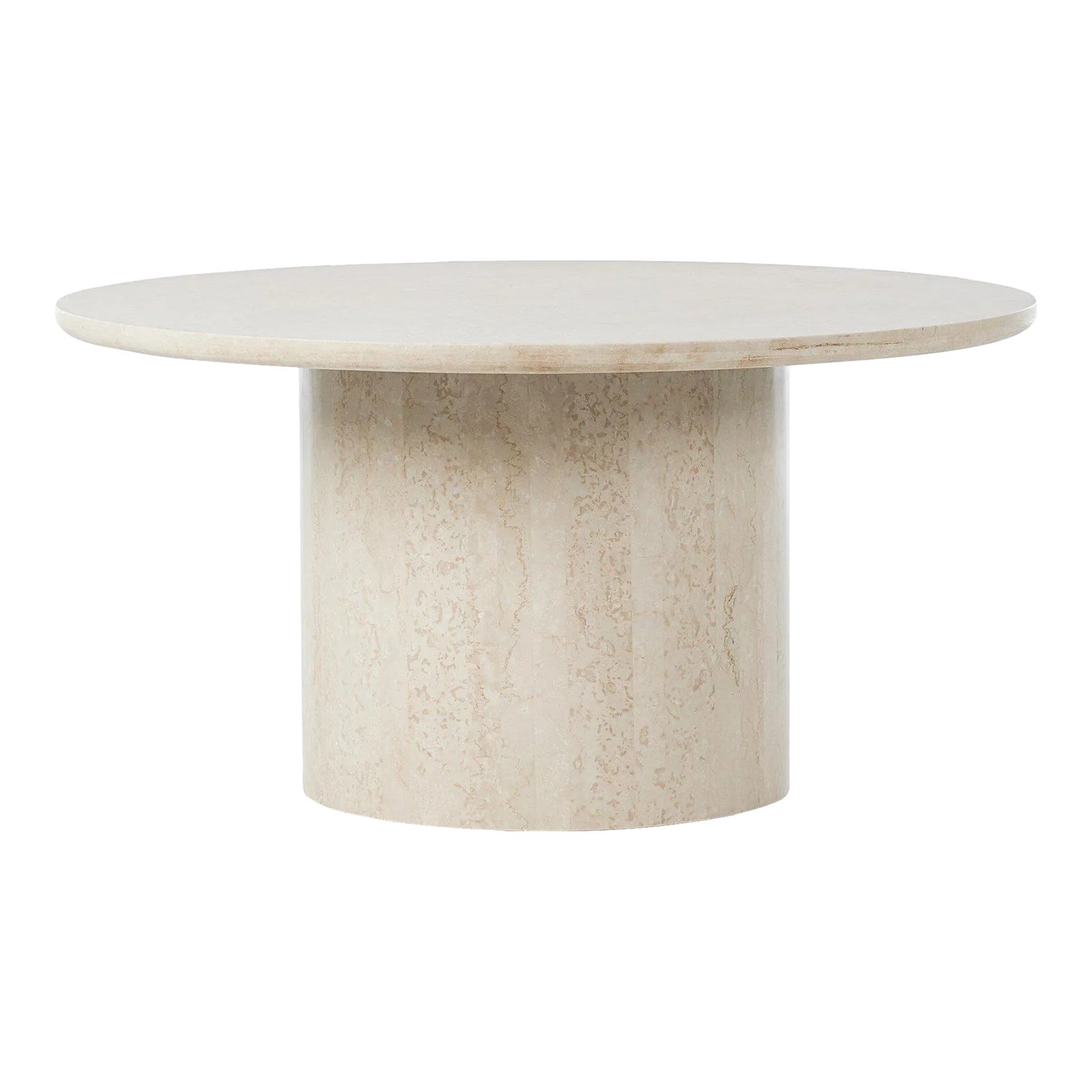 Four Hands Oakland Outdoor Dining Table - Outdoor Cream Marble 60 ...