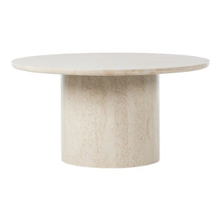 Four Hands Oakland Outdoor Dining Table - Outdoor Cream Marble 60" For Sale