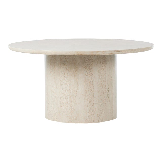 Four Hands Oakland Outdoor Dining Table - Outdoor Cream Marble 60" For Sale