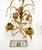 Late 20th Century Decorative Italian Gold Gilt Metal & Crystals Candle Stands MINT For Sale - Image 6 of 10