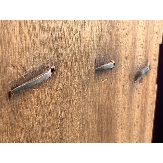 Spanish Gothic Style Walnut Entry Wardrobe With Five Hangers and Carvings For Sale - Image 9 of 12