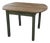 Pine Table with Green Patinated Base, 1960s For Sale