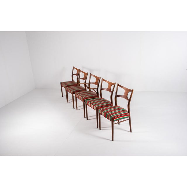 Brown Dining Chairs by Kurt Østervig for Randers Møbelfabrik, 1950s, Set of 5 For Sale - Image 8 of 15