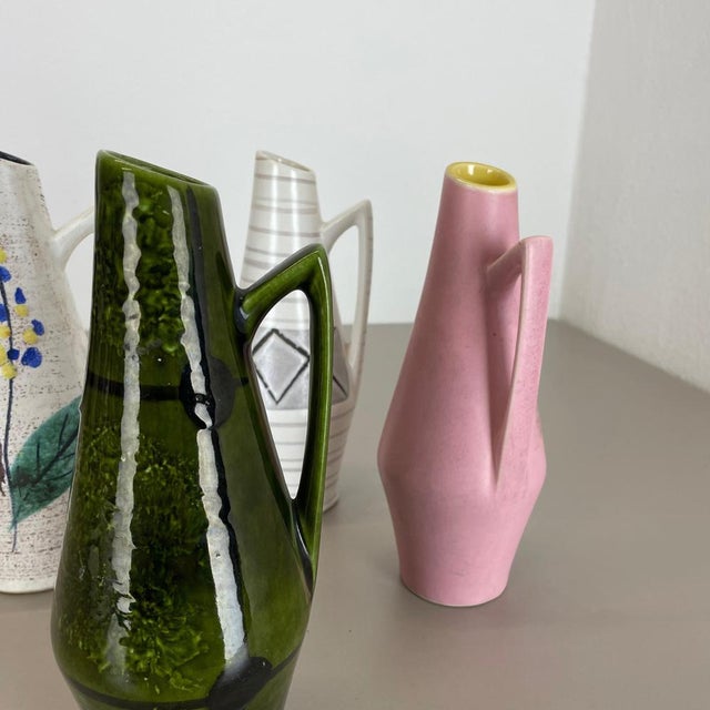 Vintage Fat Lava Pottery Vases from Scheurich Foreign, Germany, 1950s, Set of 4 For Sale - Image 16 of 18