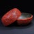 Late 20th Century Large Carved Cinnabar Lacquer Box With Dragon and Floral Motifs For Sale In Los Angeles - Image 6 of 10