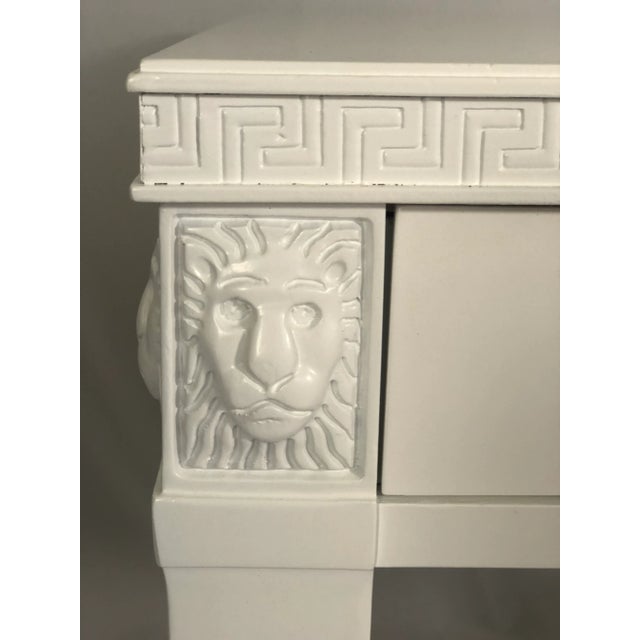 Mid 20th Century Vintage Postmodern Lacquered Neoclassical Side Tables John Dickinson Style - a Pair For Sale - Image 5 of 11