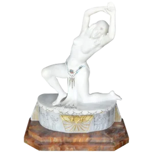 Alabaster Art Deco Dancer