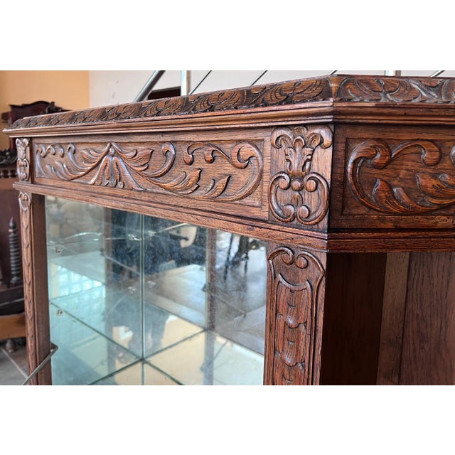 Brown Spanish Baroque Cabinet Bar in Carved Walnut, 1910s For Sale - Image 8 of 18