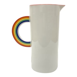 Vintage Vander Imports Rainbow Pitcher Made in Japan For Sale