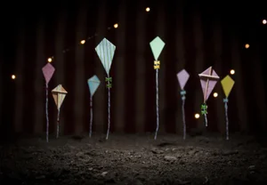 Dancing Kites by Curtis Speer Print, 18" x 24"