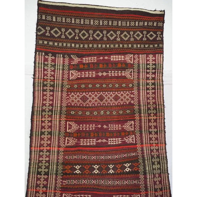 Vintage Tribal Nomadic Beluch Kilim Rug, Afghanistan, 1930s For Sale - Image 3 of 12