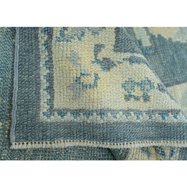 Turkish Oushak Rug 2'10"x 6'2" #19174 For Sale In Houston - Image 6 of 8