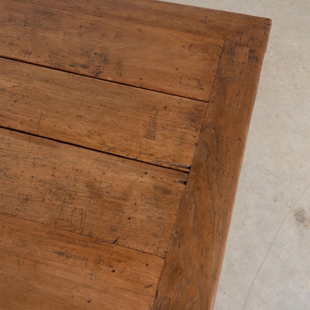 19th Century Rustic Baker's Table Coffee Table With Hidden Storage For Sale - Image 12 of 18