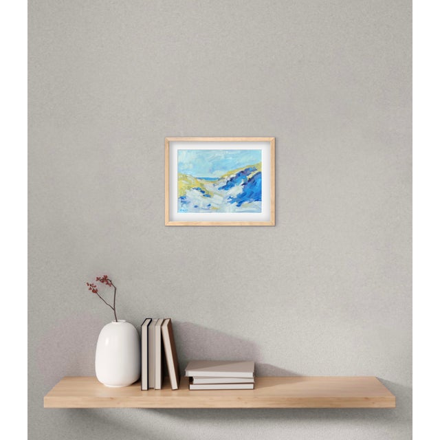 Sand Dunes Beach Shadows, Contemporary Oil Painting For Sale - Image 4 of 6
