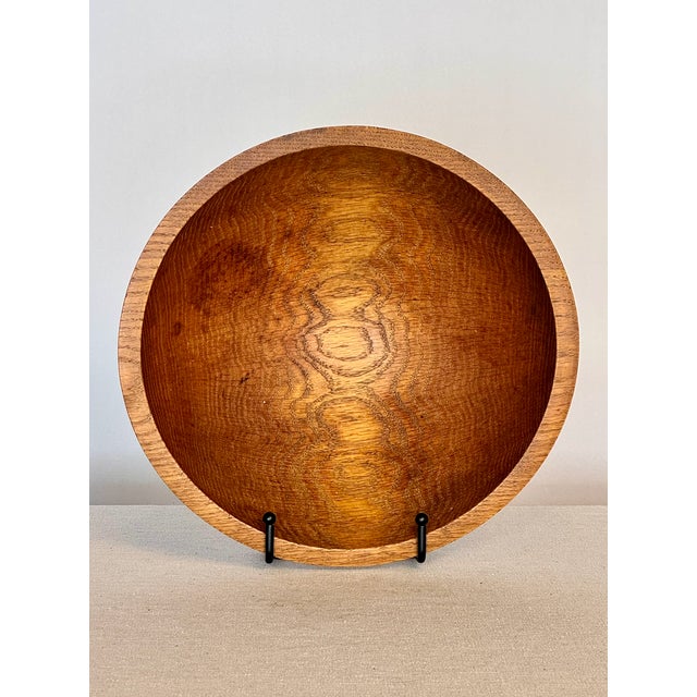 1800s Antique Hand Turned Wooden Bowl For Sale - Image 4 of 5
