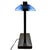 1980s 1980s Postmodern Memphis Blue Glass Desk Lamp Geometric Light by Robert Sonneman For Sale - Image 5 of 9