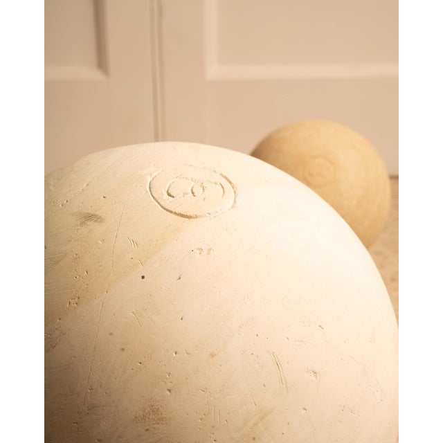 Trio Stone Spheres, 1980s, Set of 3 For Sale - Image 3 of 10