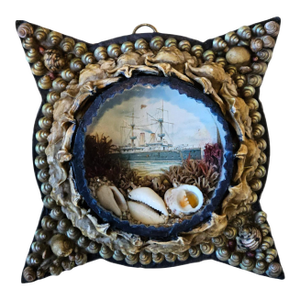 Victorian Vanguard: Edwardian Star-Form Shell Diorama Featuring Highflyer-Class Cruiser
