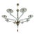 1980s Blue and Brown Murano Glass Chandelier For Sale