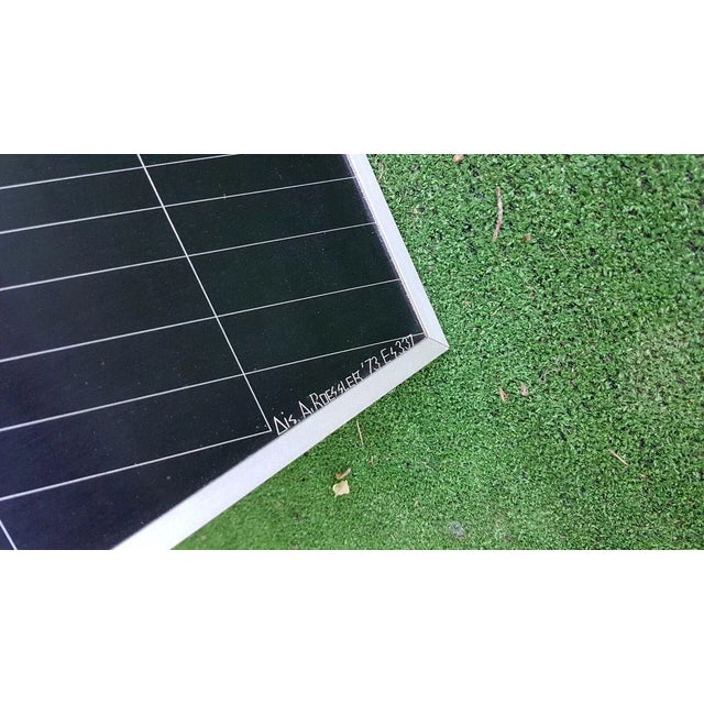 Metal Silkscreen Engraving by Roessler, 1973 For Sale - Image 7 of 10