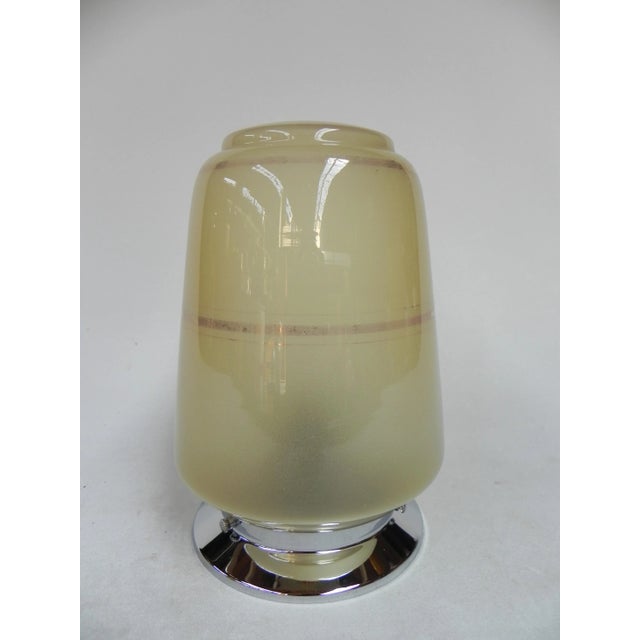 Art Deco Glass Ceiling Lamp, 1930s For Sale - Image 4 of 7