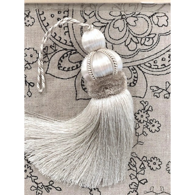 Key Tassel in Silver Color With Velvet Detail For Sale In New York - Image 6 of 14
