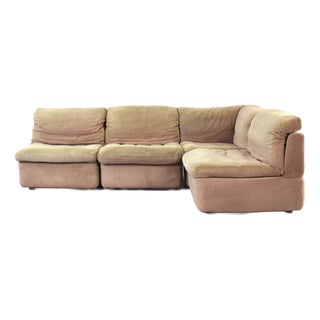 Mid-Century Modern Modular Corner Sofa from Rolf Benz, 1970s, Set of 4 For Sale
