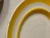 Yellow Metlox Pottery Yellow Banded Stripe Stoneware Plates- Set of 5 For Sale - Image 8 of 9