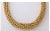 Solid Gold 18kt Choker. Significant weight and style in one. Made of assembled Links with a woven look to the rope. 17"...