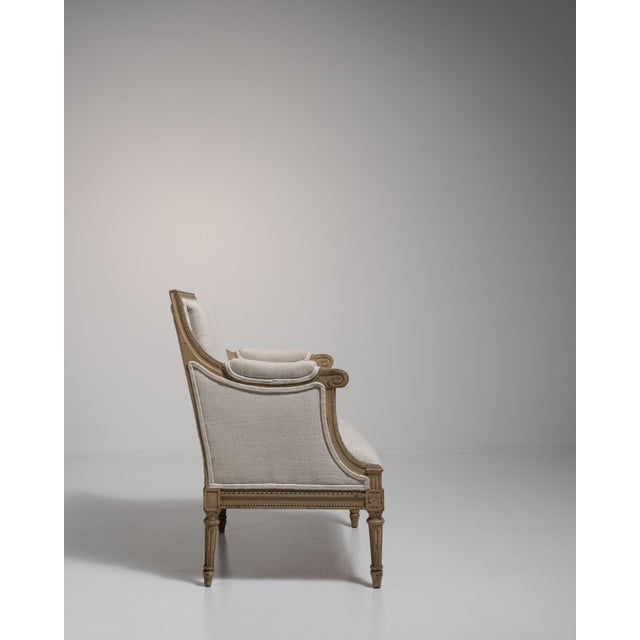 Cream 19th Century Louis XVI Cream Wood Bergere Chairs For Sale - Image 8 of 13
