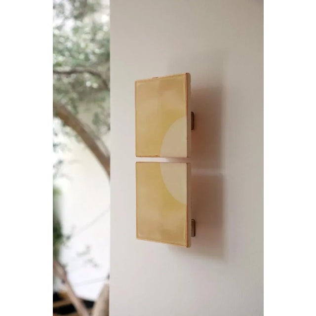 Contemporary Tiles Moon J Wall Light by Violaine Dharcourt For Sale - Image 3 of 5