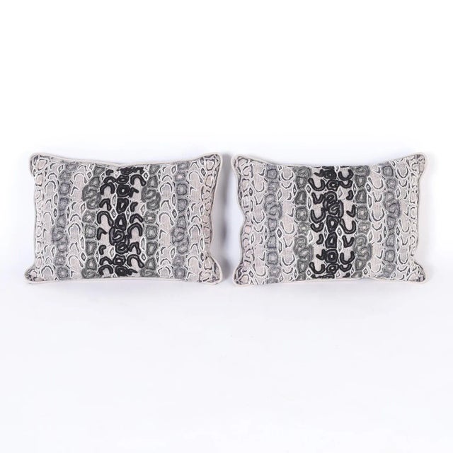 Glass Glass Beaded Pillow by Elizabeth Phillips For Sale - Image 7 of 8