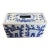 Vintage Mid Twentieth Century Delft Style Blue and White Flower Frog With Animal Motif For Sale
