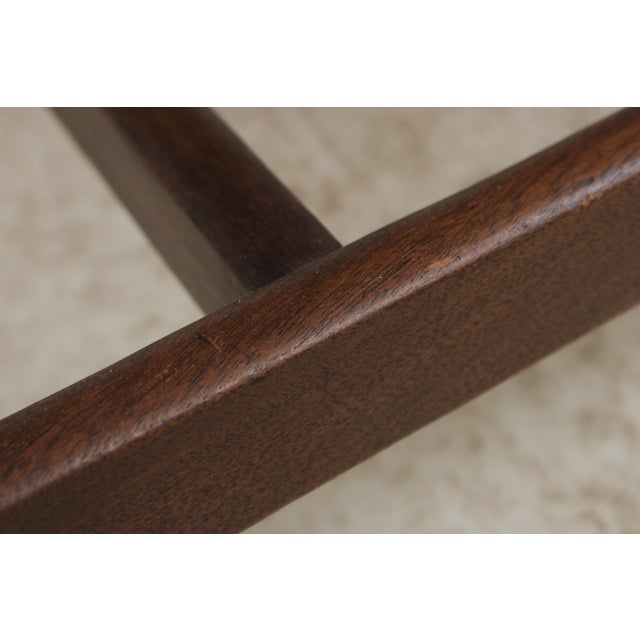 Pair of Hickory Chair Co Leather Mahogany Armchairs For Sale - Image 15 of 17