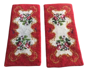 Small Colorful Rugs in Thick Wool, 1970s, Set of 2