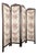 Four-Panel Oak Screen Upholstered with Floral Tapestry, 1930s For Sale